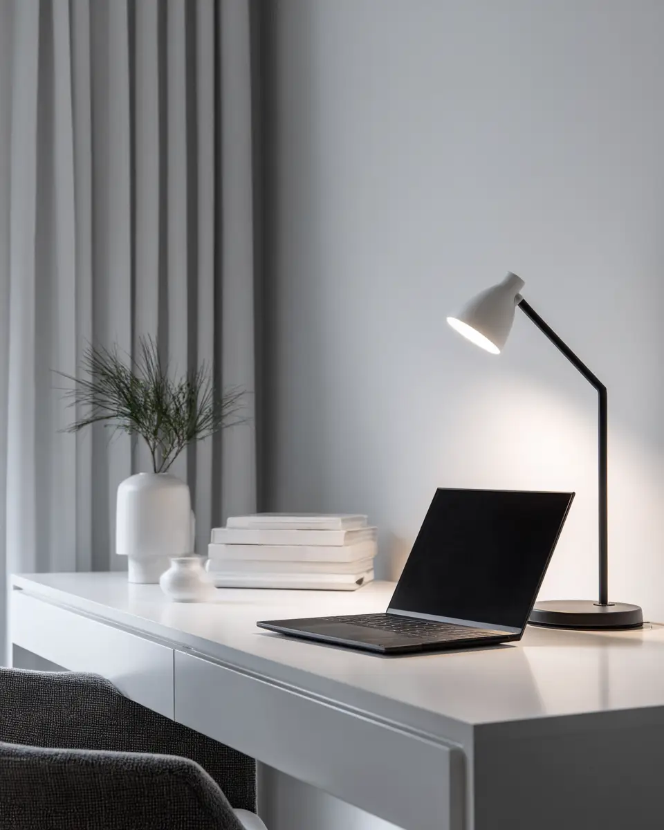 Monochrome Home Office Decor Ideas