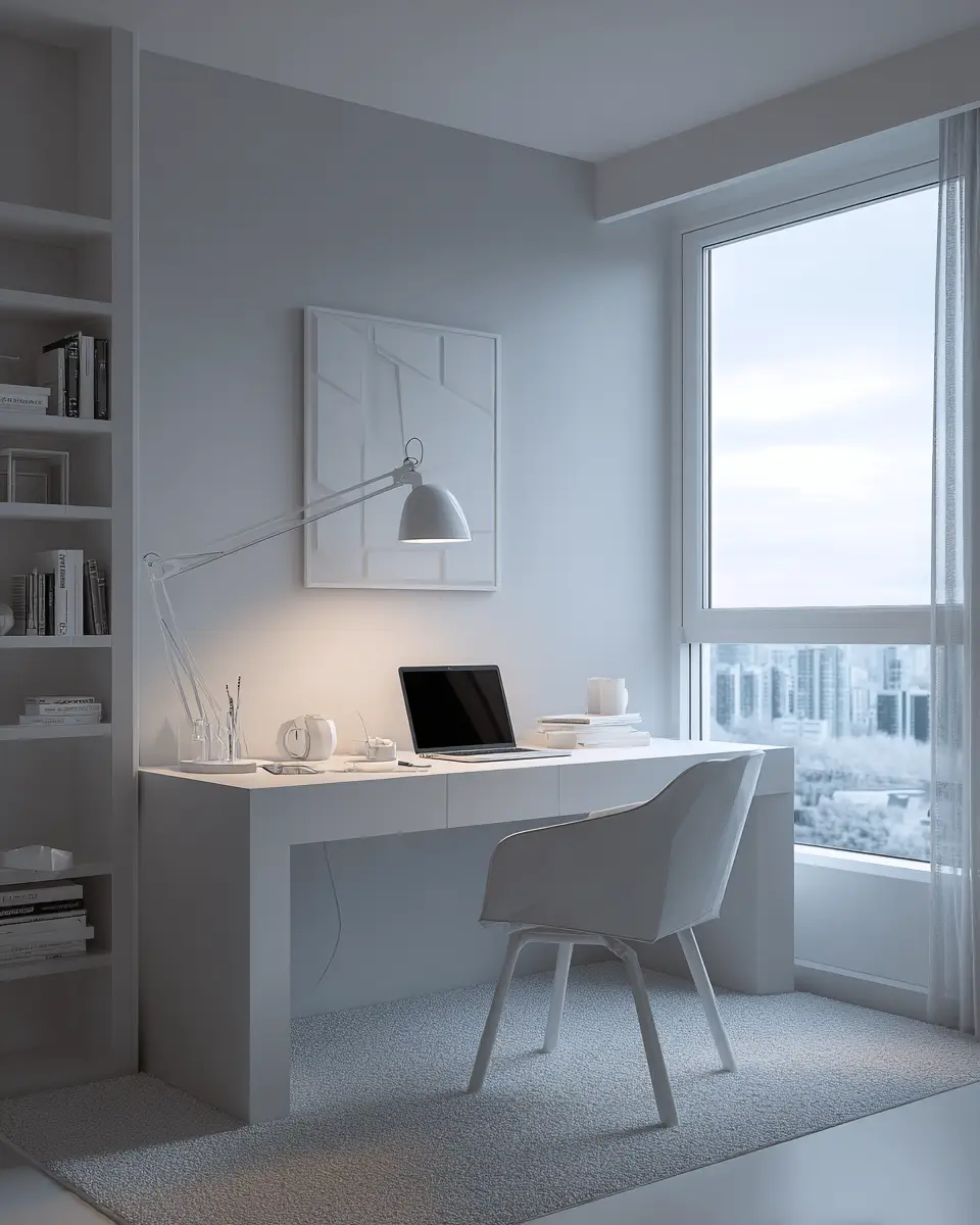 Monochrome Home Office Decor Ideas