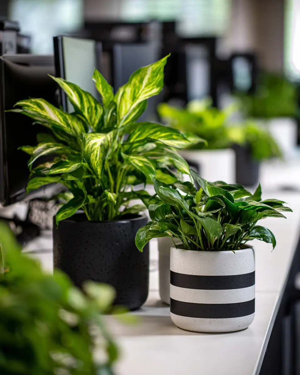 Monochrome Home Office Decor Ideas