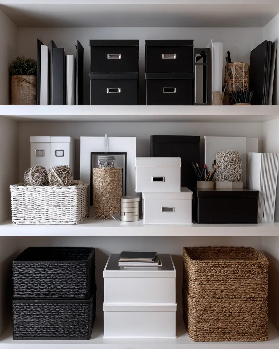 Monochrome Home Office Decor Ideas