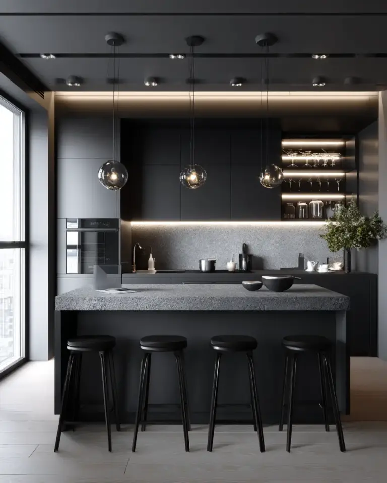 Monochrome Kitchen Decor Ideas - Featured