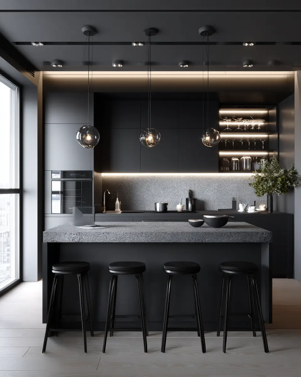 Monochrome Kitchen Decor Ideas - Featured