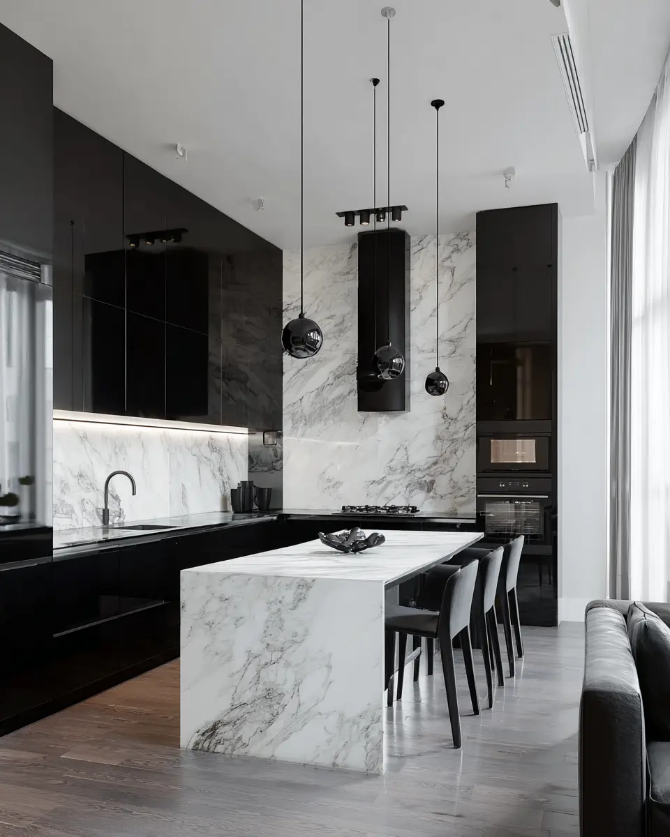 Monochrome Kitchen Decor Ideas