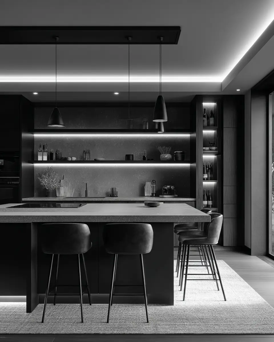 Monochrome Kitchen Decor Ideas
