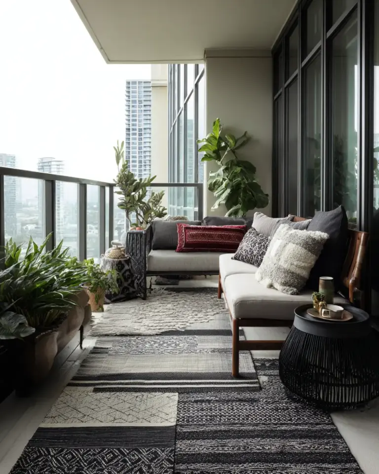 Moody Balcony Decor Ideas - Featured