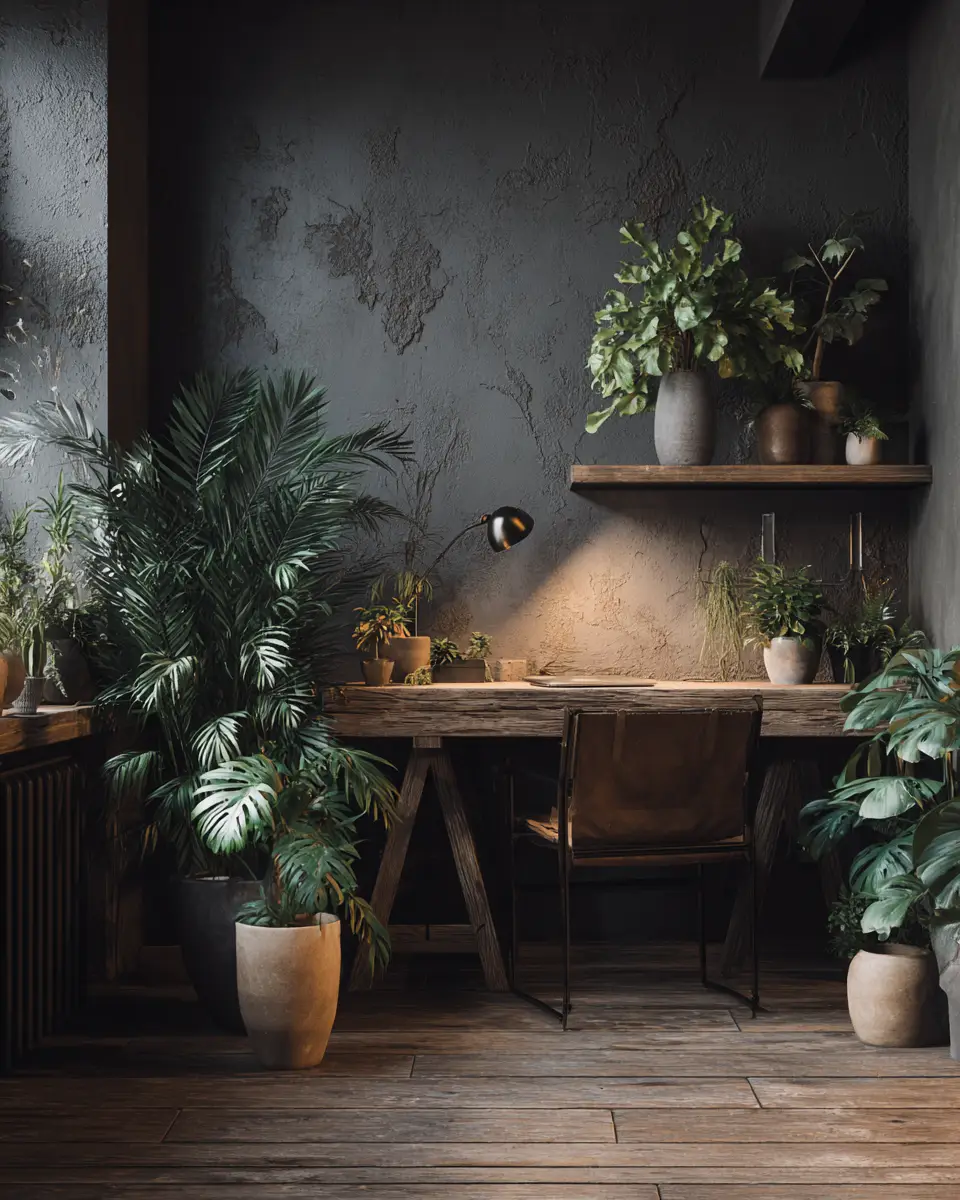 Moody Boho Home Office Decor Ideas