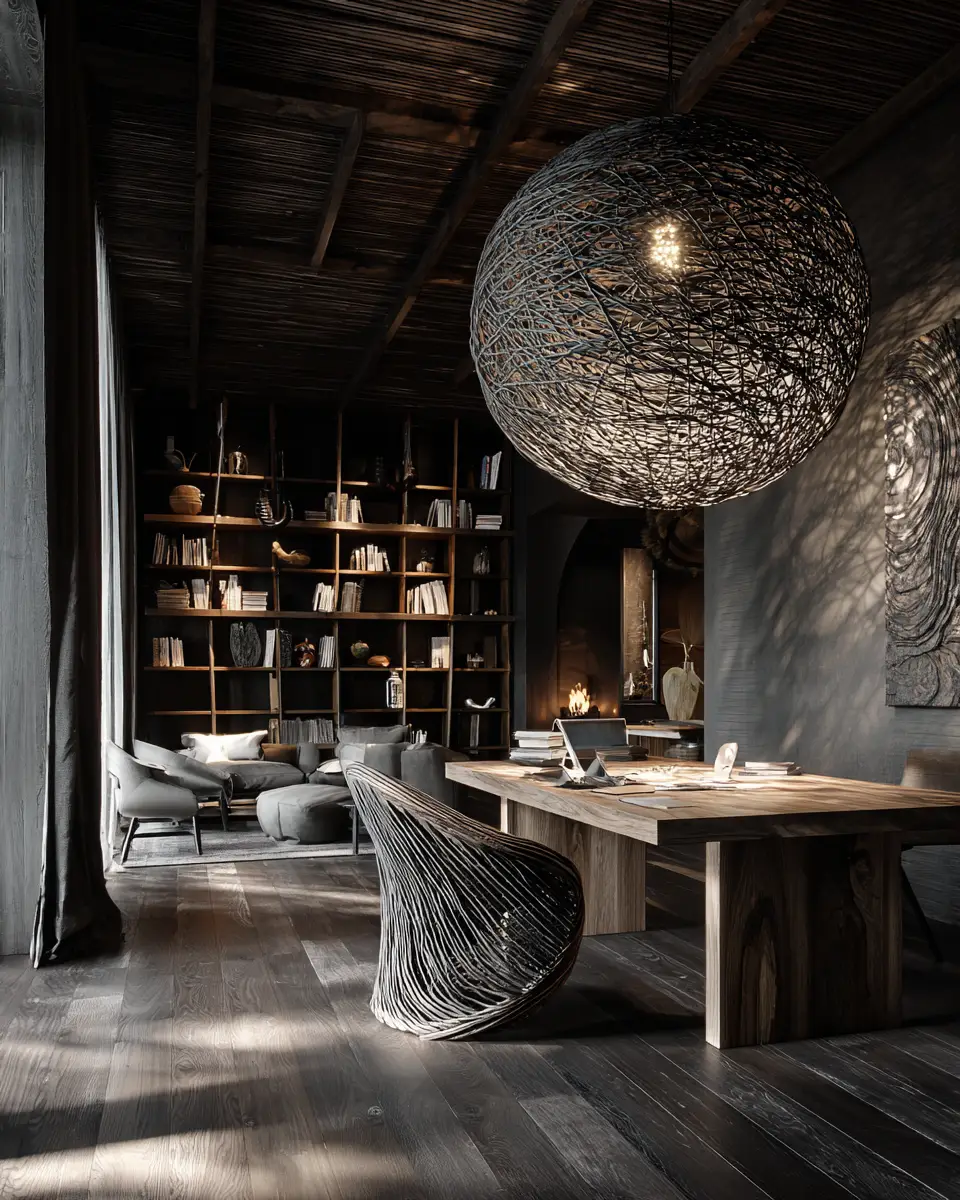 Moody Boho Home Office Decor Ideas