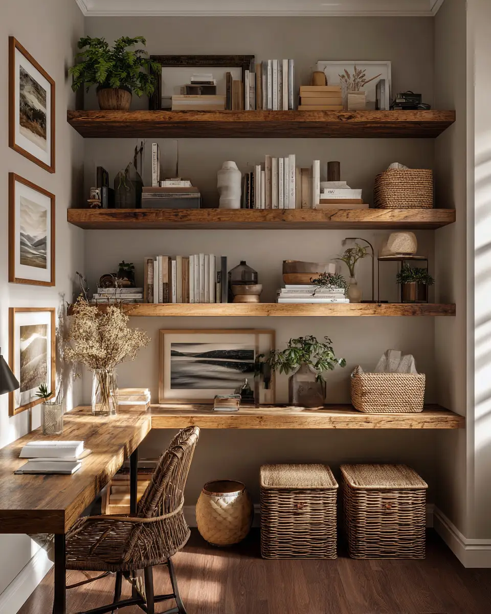 Moody Boho Home Office Decor Ideas