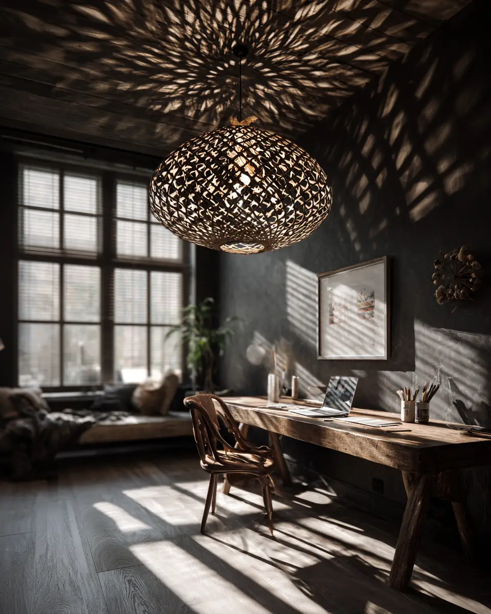 Moody Boho Home Office Decor Ideas