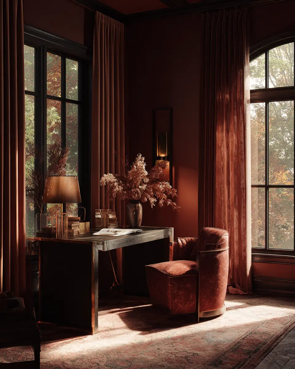 Moody Boho Home Office Decor Ideas