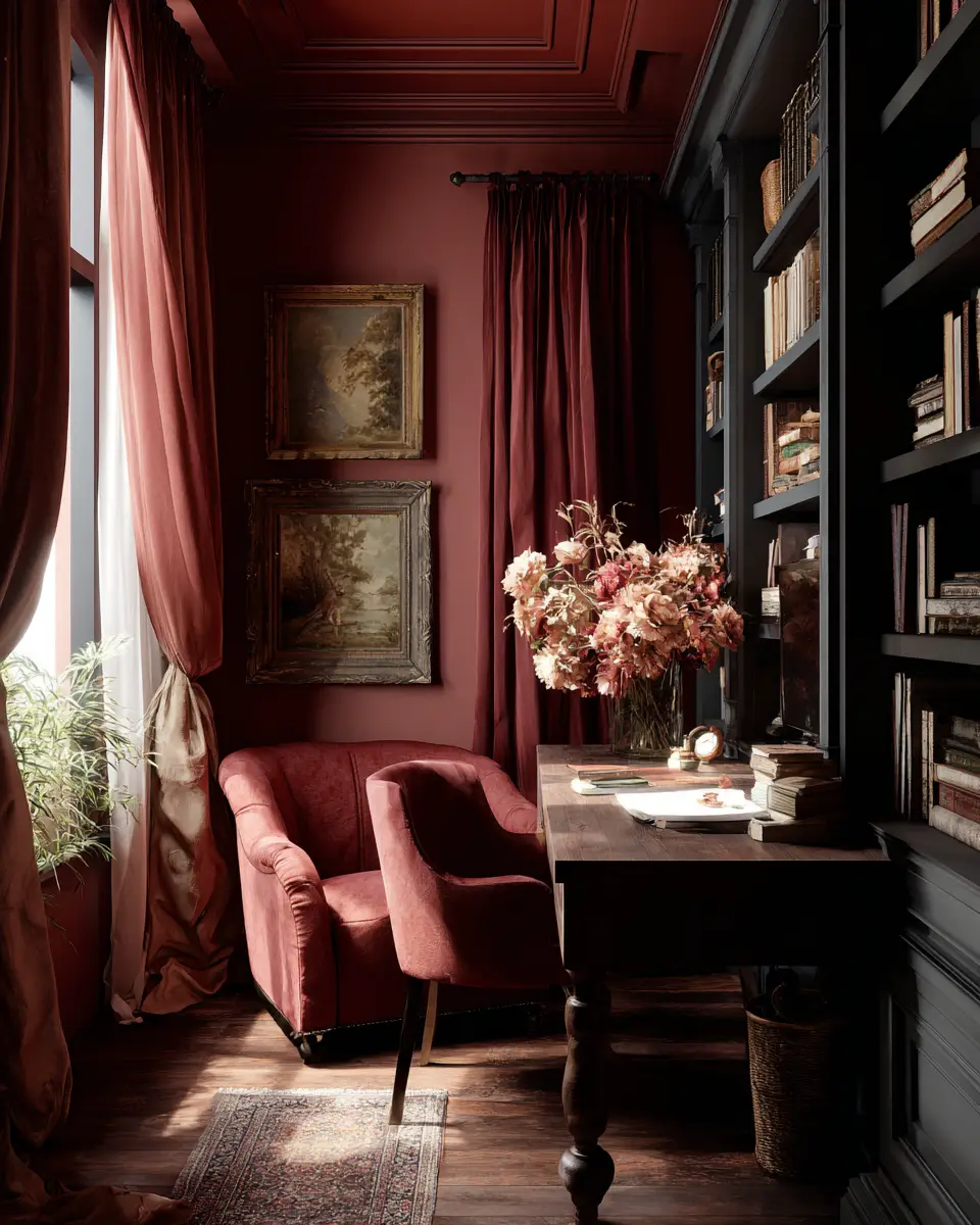 Moody Boho Home Office Decor Ideas