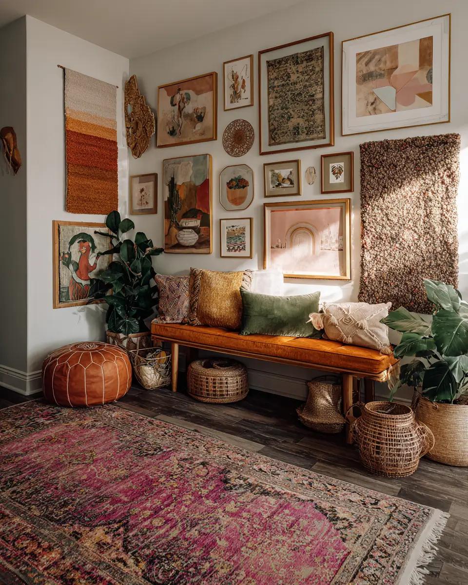 Moody Boho Home Office Decor Ideas