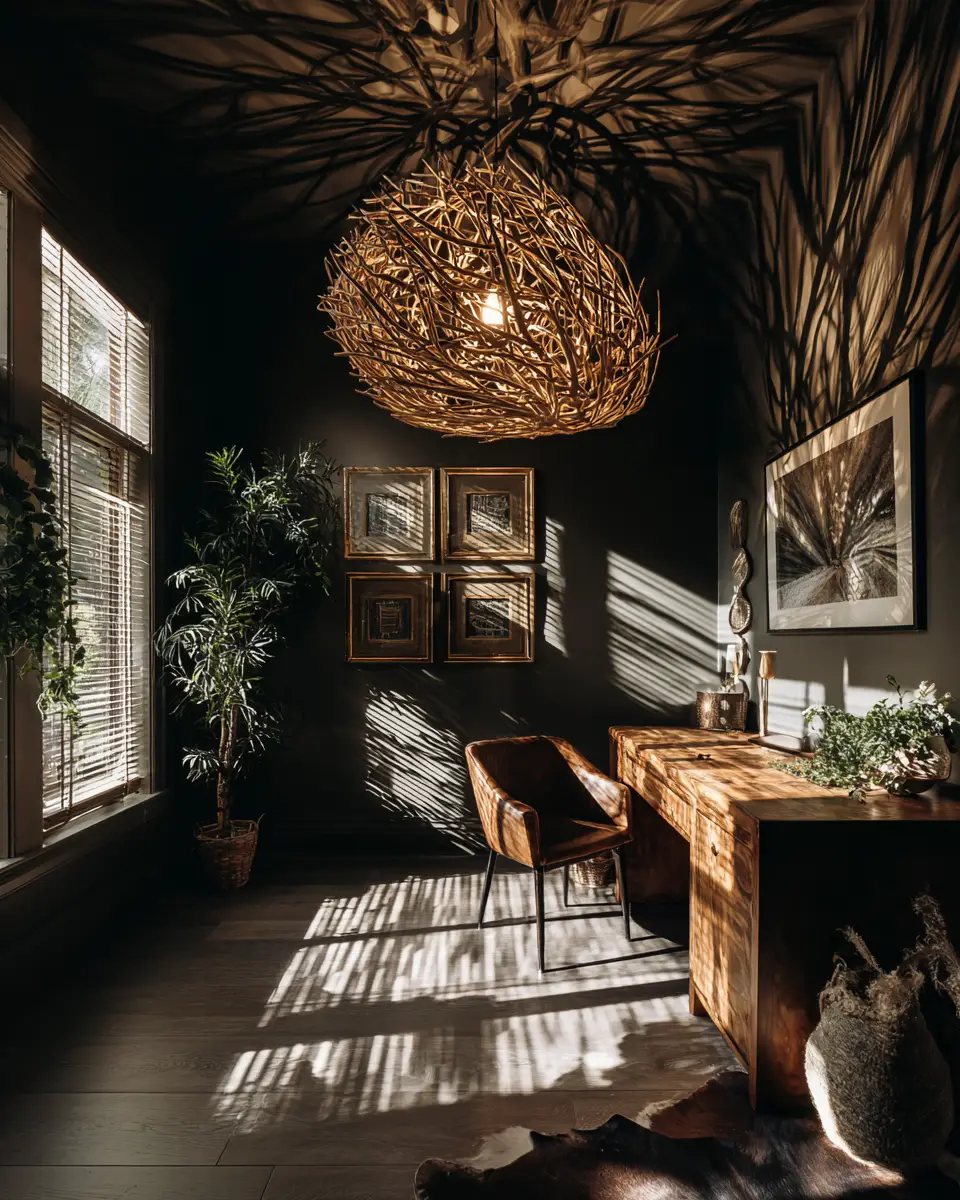 Moody Boho Home Office Decor Ideas