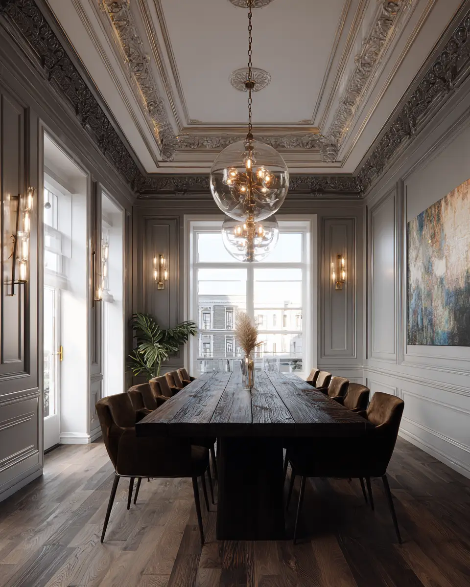 Moody Classic Dining Room Decor Ideas