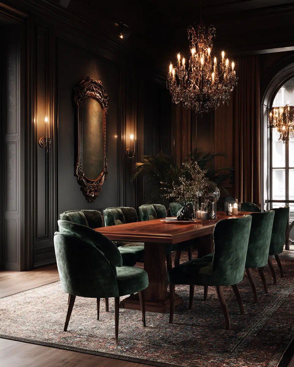 Moody Classic Dining Room Decor Ideas