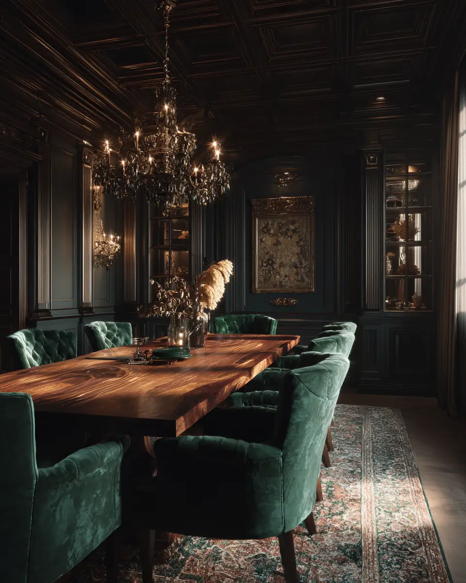 Moody Classic Dining Room Decor Ideas