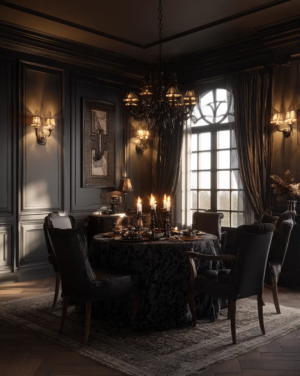 Moody Classic Dining Room Decor Ideas