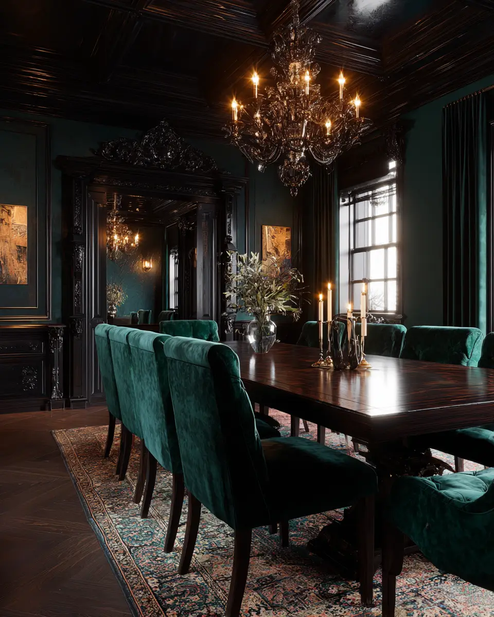 Moody Classic Dining Room Decor Ideas