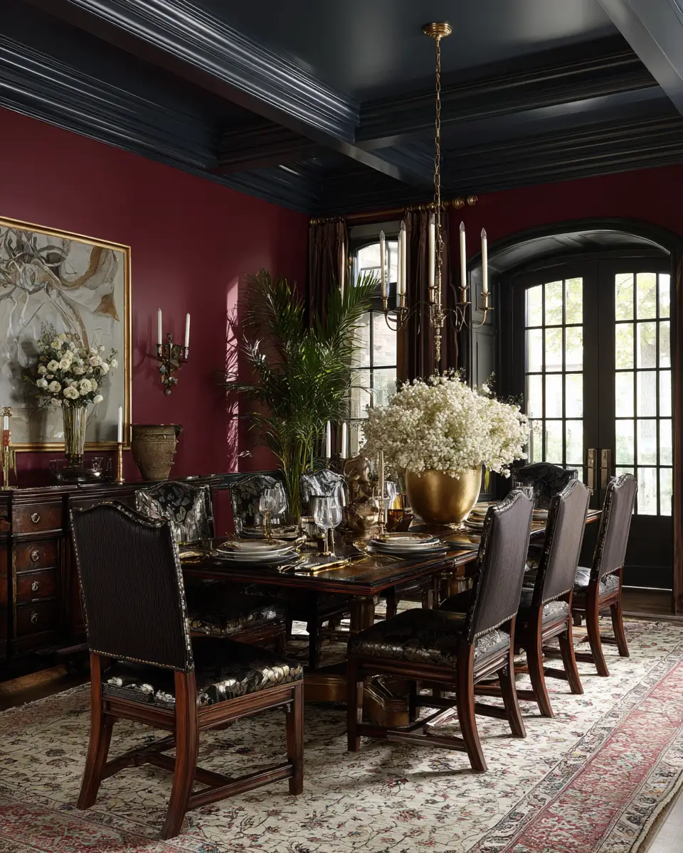Moody Classic Dining Room Decor Ideas