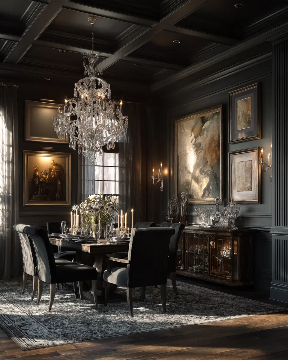 Moody Classic Dining Room Decor Ideas