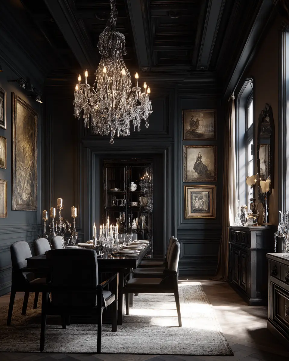 Moody Classic Dining Room Decor Ideas