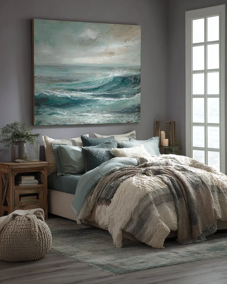 Moody Coastal Bedroom Decor Ideas