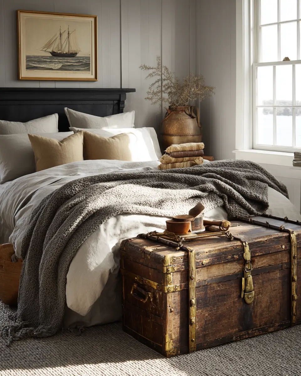 Moody Coastal Bedroom Decor Ideas