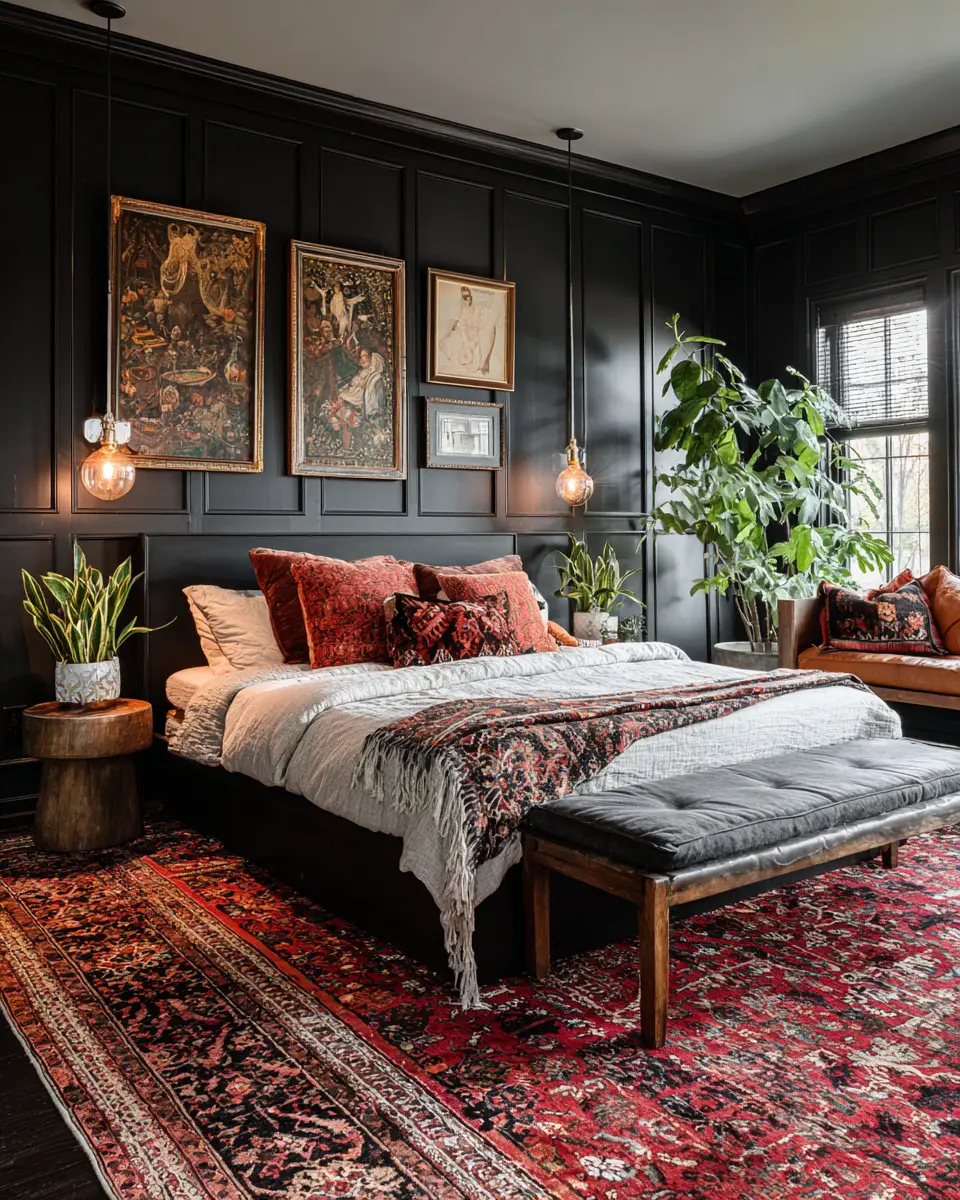 Moody Eclectic Bedroom Decor Ideas