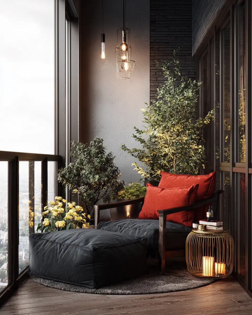 Moody Glam Balcony Decor Ideas