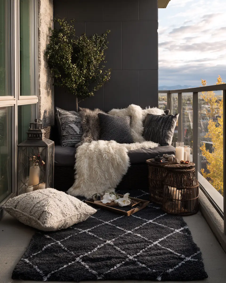 Moody Glam Balcony Decor Ideas