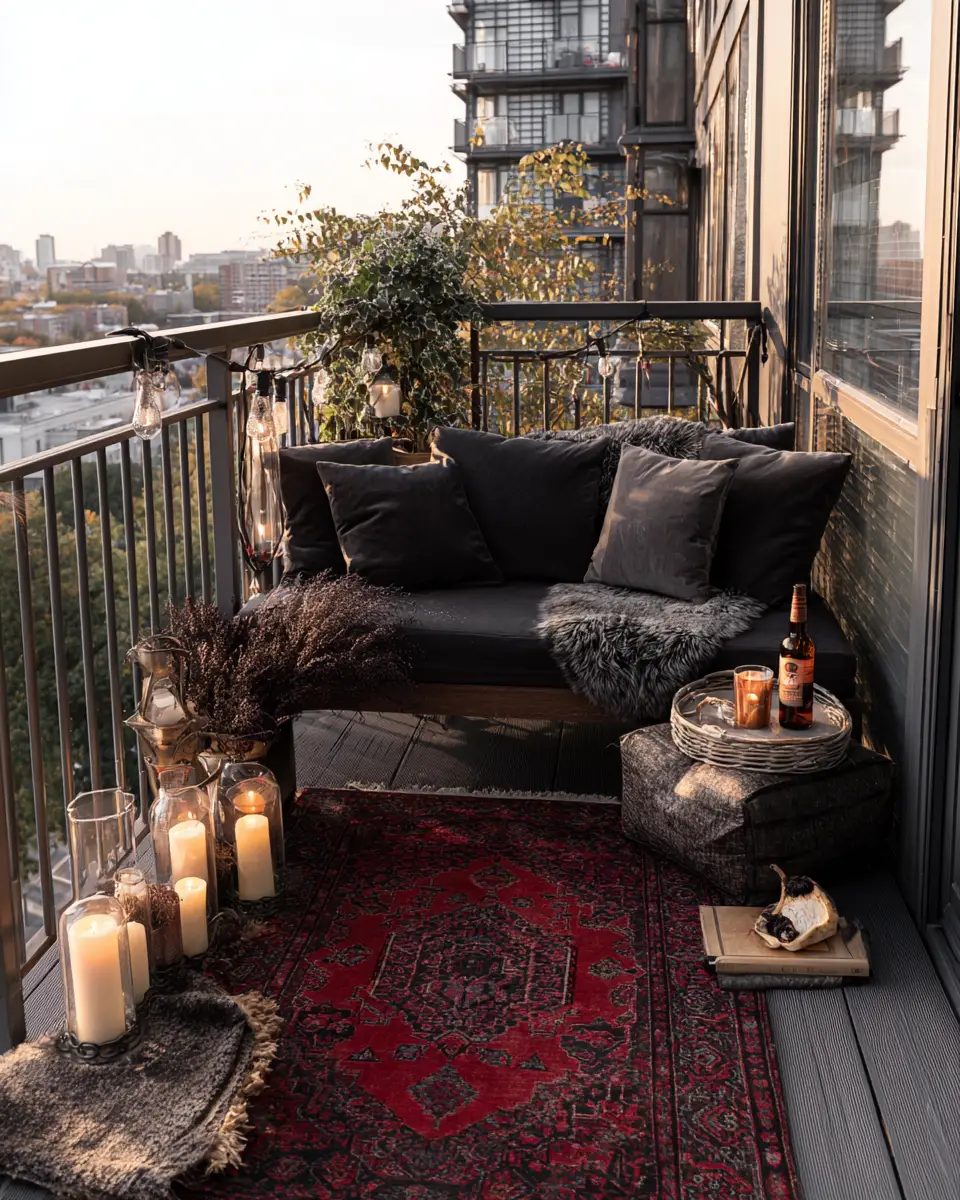 Moody Glam Balcony Decor Ideas