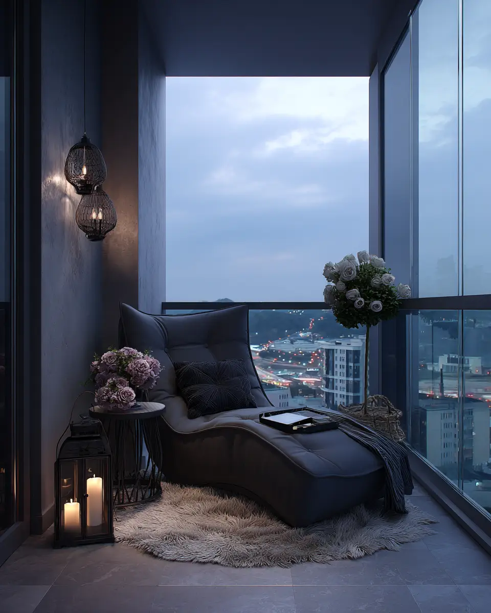 Moody Glam Balcony Decor Ideas