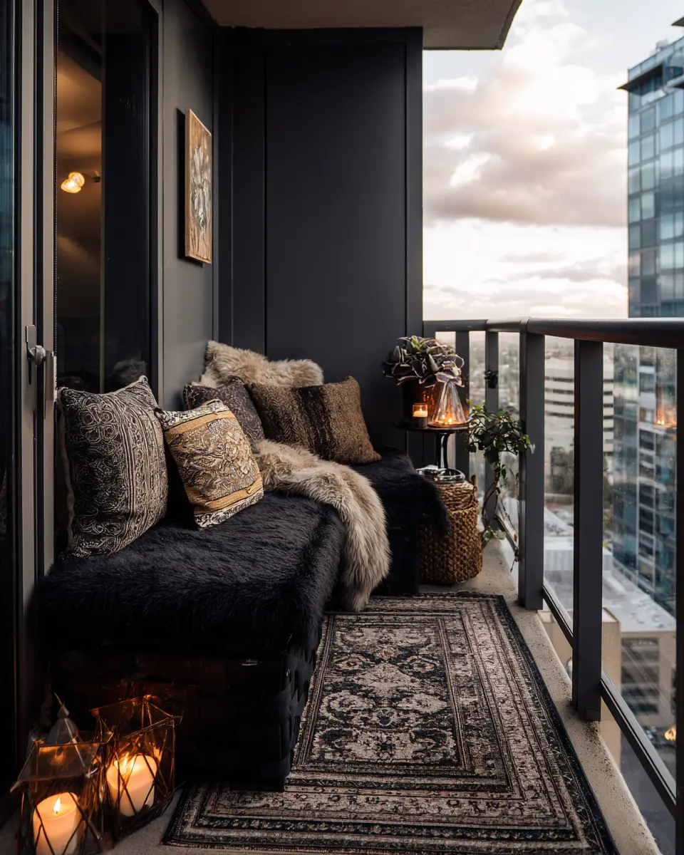 Moody Glam Balcony Decor Ideas