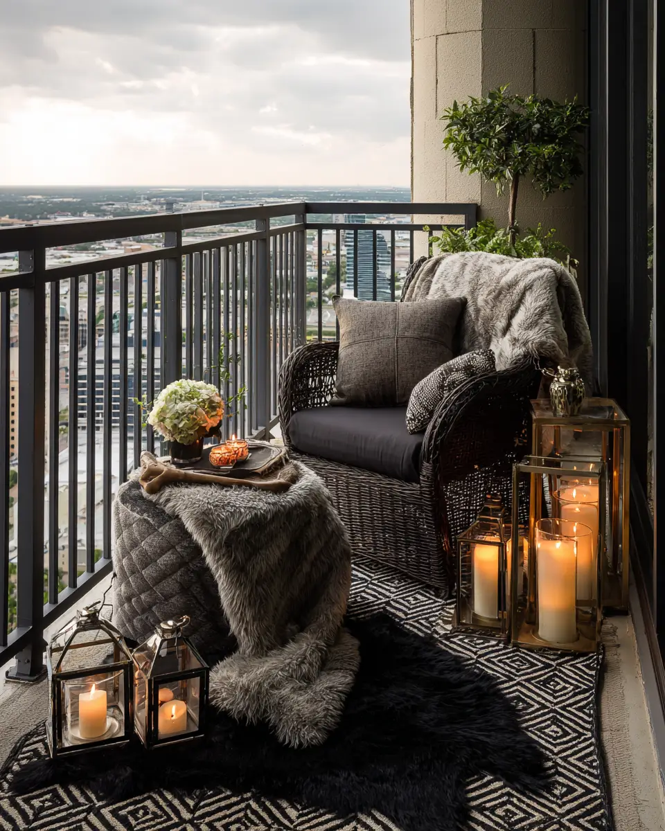 Moody Glam Balcony Decor Ideas