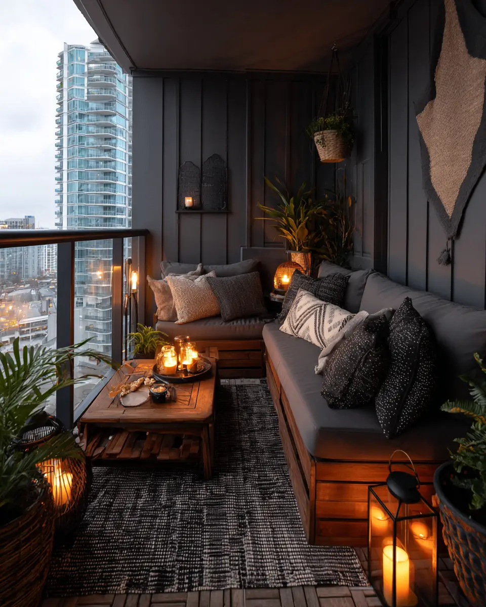 Moody Glam Balcony Decor Ideas