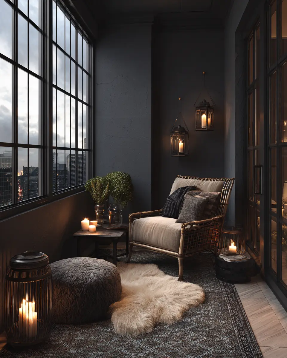 Moody Glam Balcony Decor Ideas