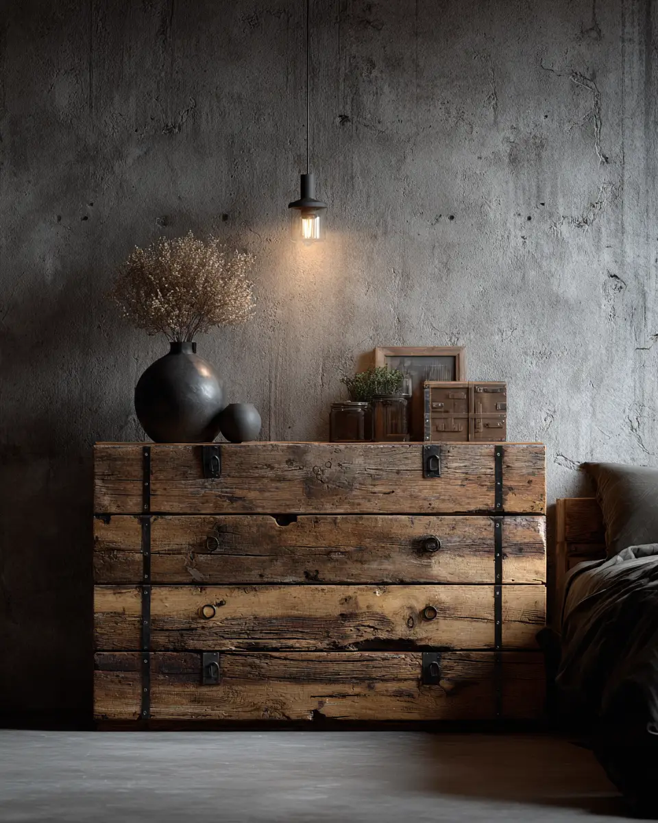 Moody Industrial Bedroom Decor Ideas