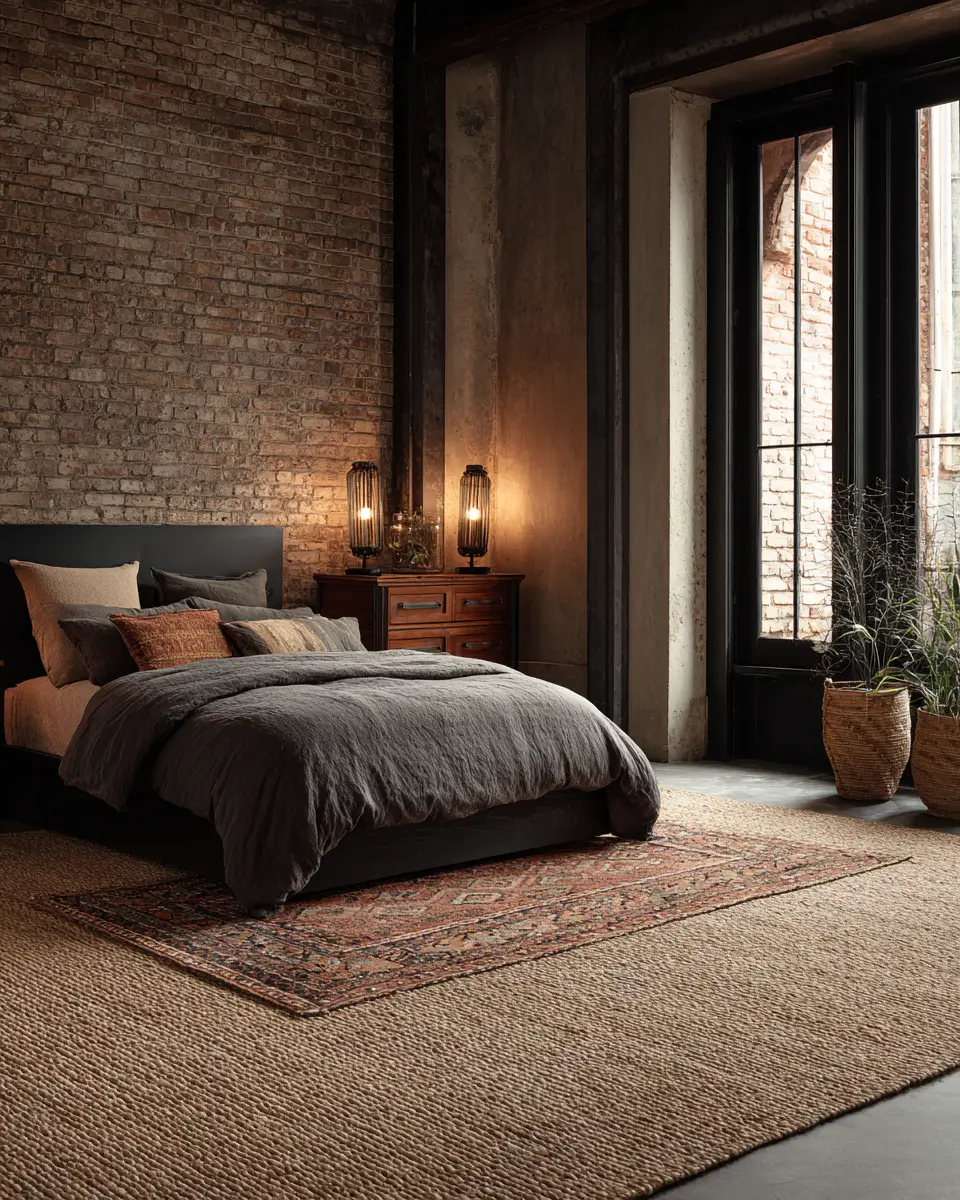 Moody Industrial Bedroom Decor Ideas