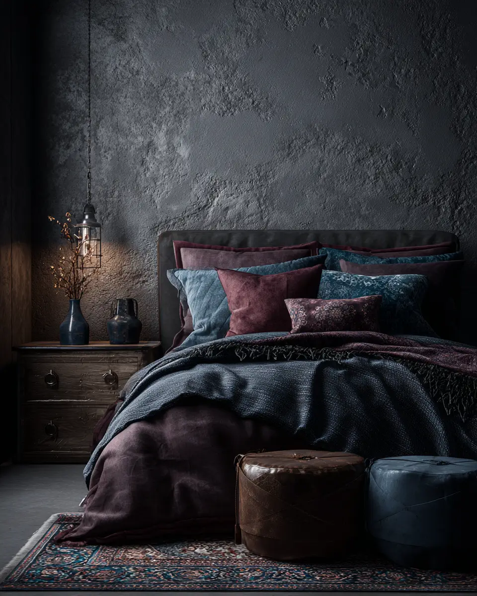 Moody Industrial Bedroom Decor Ideas