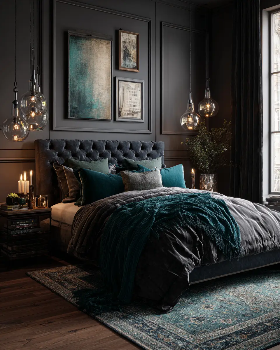 Moody Industrial Bedroom Decor Ideas