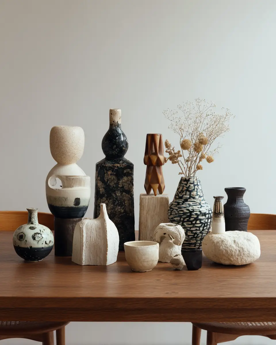 Moody Japandi Dining Room Decor Ideas - Featured