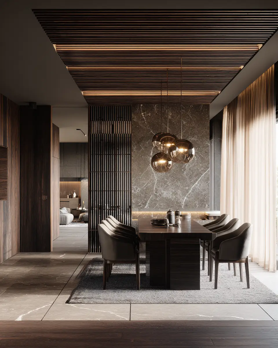 Moody Japandi Dining Room Decor Ideas