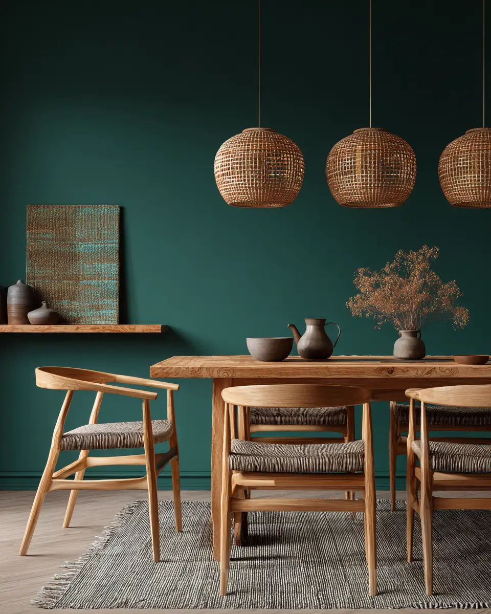Moody Japandi Dining Room Decor Ideas