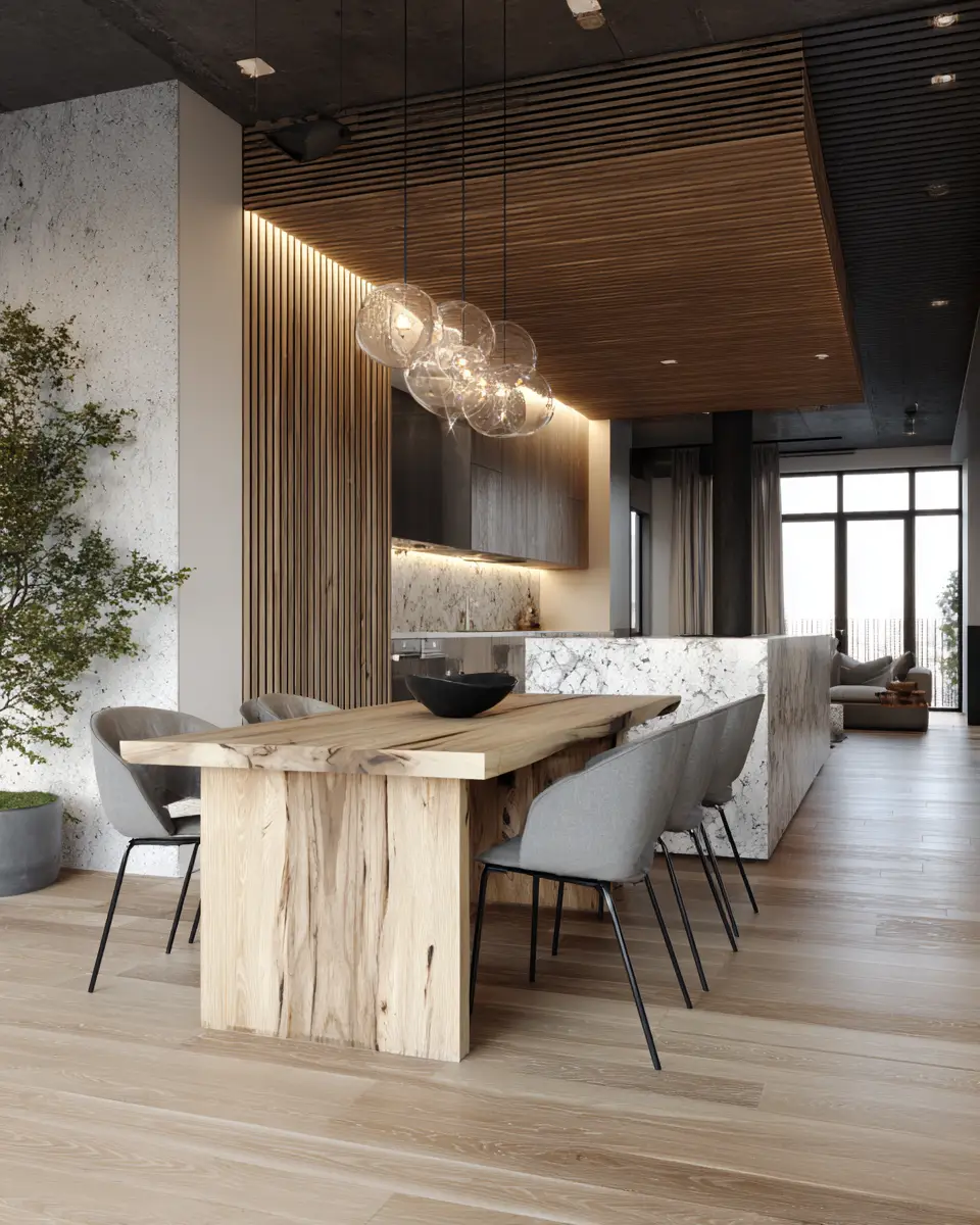 Moody Japandi Dining Room Decor Ideas