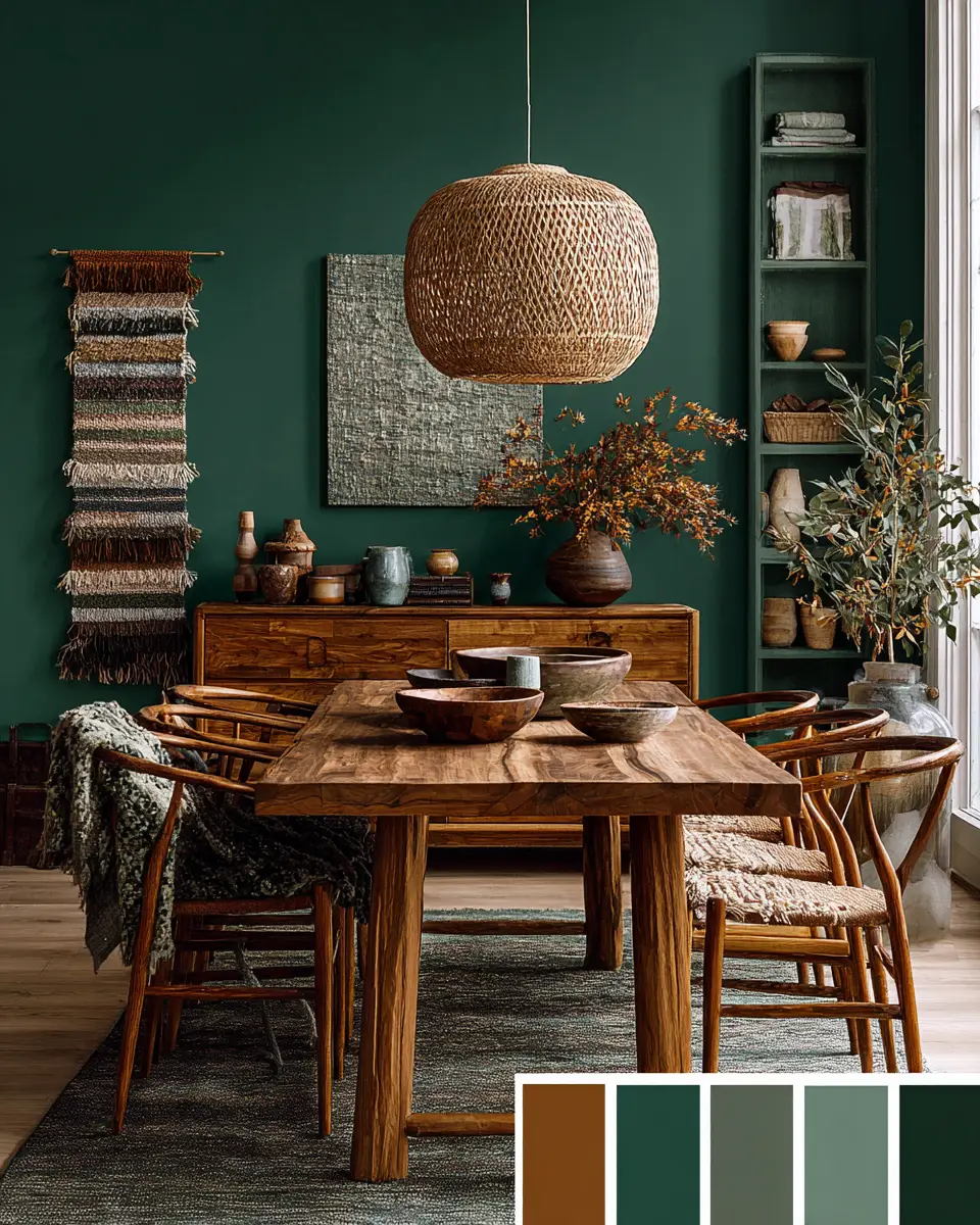 Moody Japandi Dining Room Decor Ideas