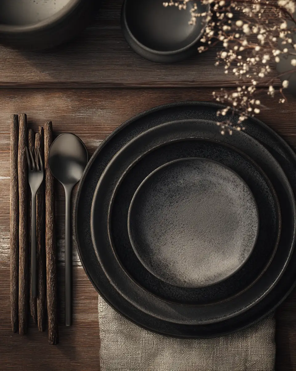 Moody Japandi Dining Room Decor Ideas