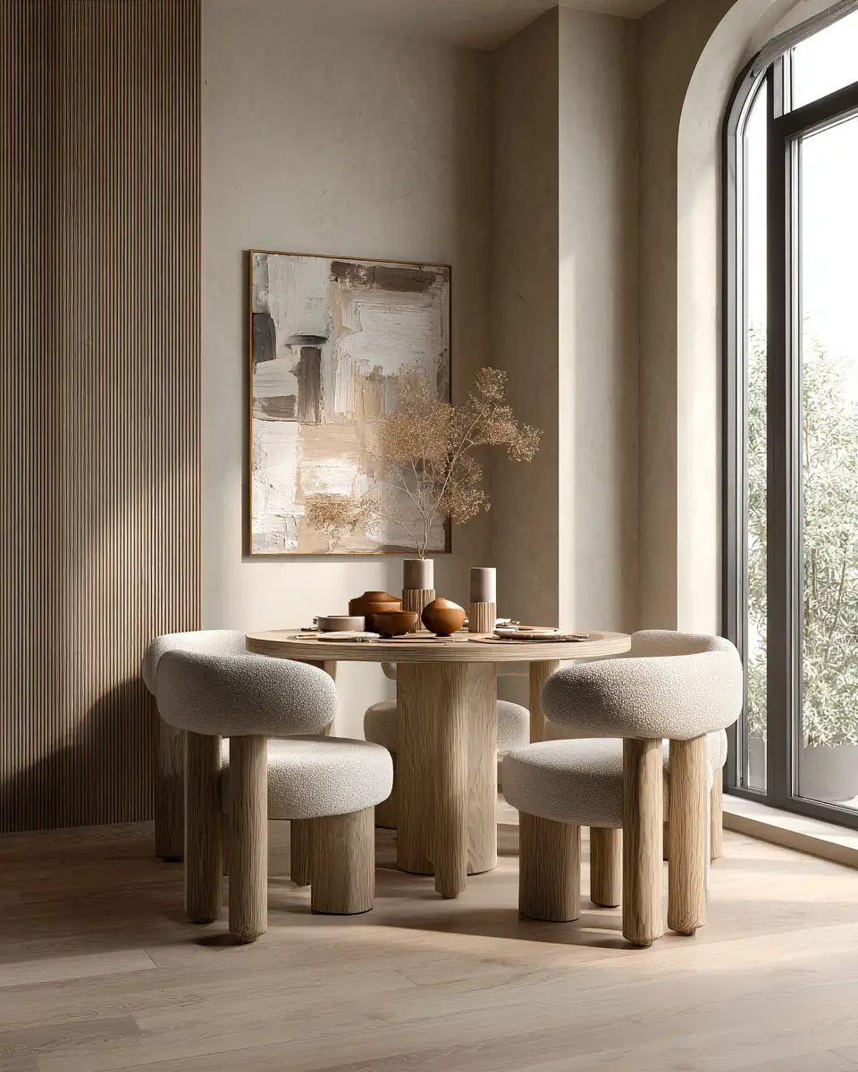 Moody Japandi Dining Room Decor Ideas