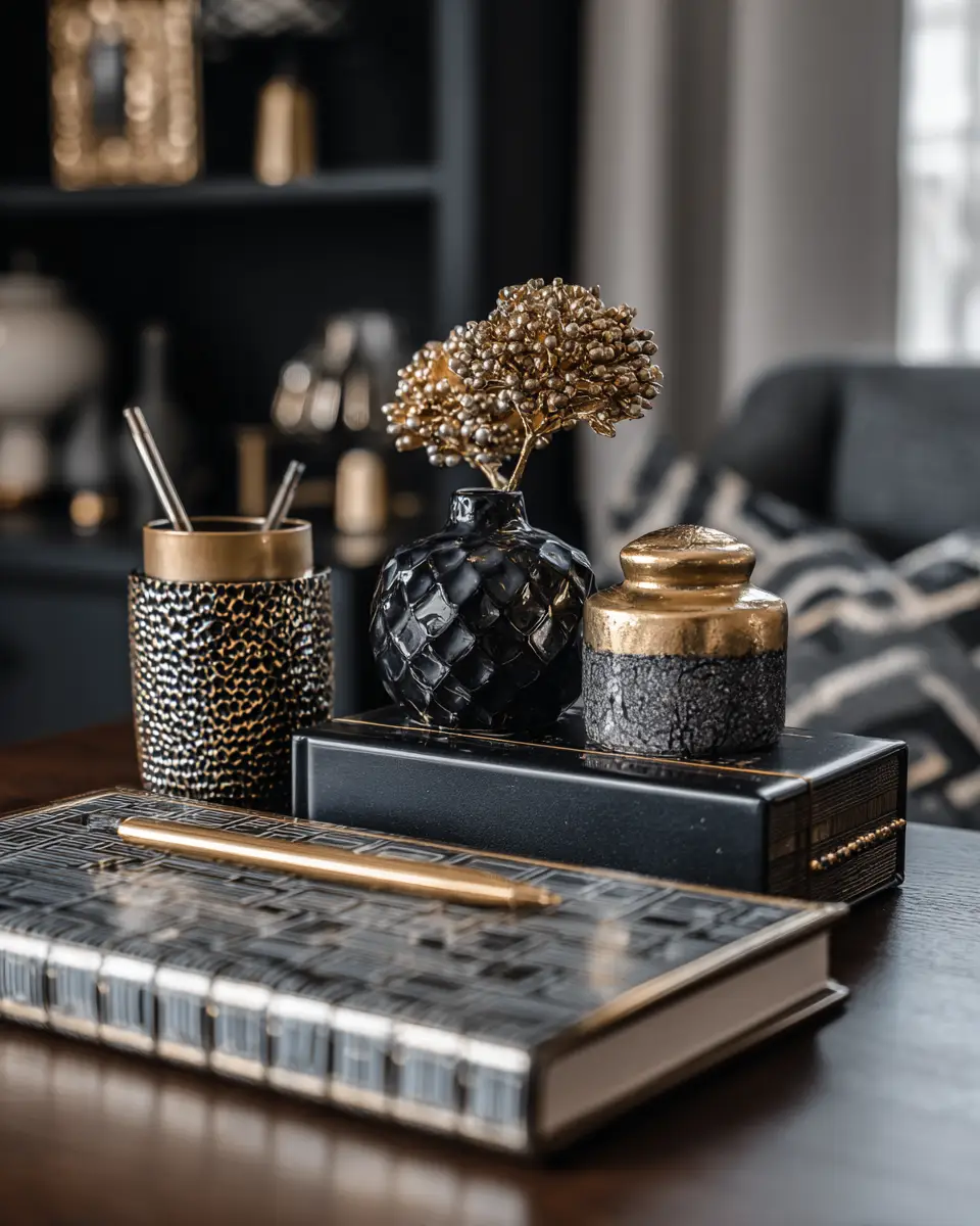 Moody Mid-Century Modern Home Office Decor Ideas