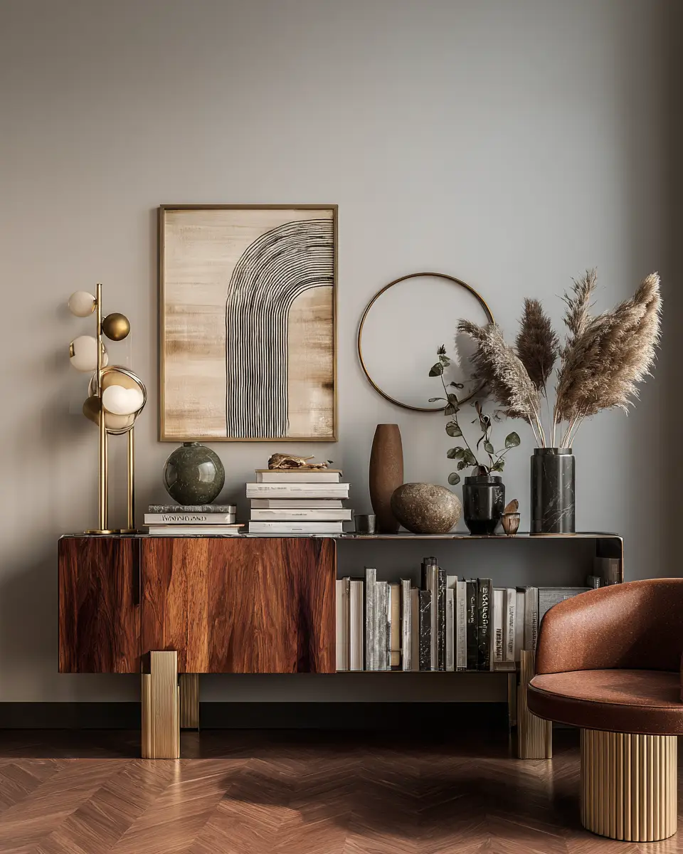 Moody Mid-Century Modern Living Room Decor Ideas