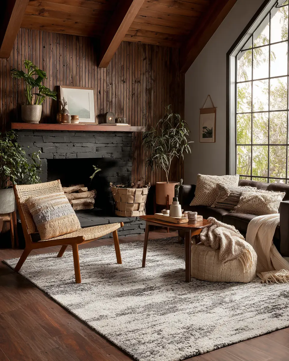 Moody Mid-Century Modern Living Room Decor Ideas